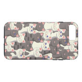 Coques Case-Mate iPhone Motif de chats blancs et gris (Dos (Horizontal))