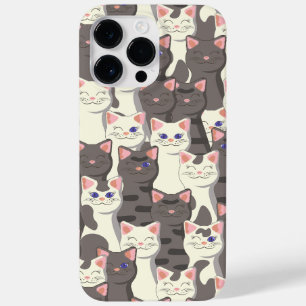 Coque Pour Pour iPhone 14 Pro Max Motif de chats blancs et gris