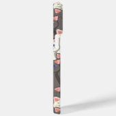 Coques Case-Mate iPhone Motif de chats blancs et gris (Verso / Droite)