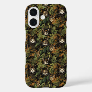 Coques iPhone 16 Motif de chats de forêt