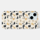 Coques Case-Mate iPhone Motif de chats étranges (Verso (horizontal))