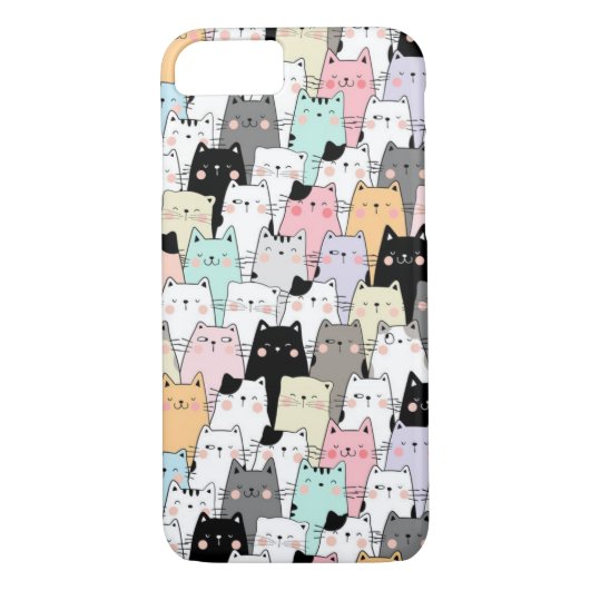 Coques Case-Mate iPhone Motif de chats mignons (Dos)