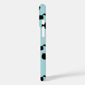 Coques Case-Mate iPhone Motif de chats noirs (Verso / Gauche)