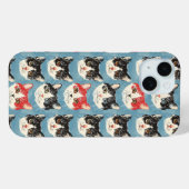 Coques Case-Mate iPhone Motif de chats rouges et noirs (Verso (horizontal))