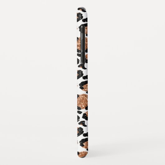 Coques Case-Mate iPhone Motif de Cheetah Fun White et Gold Foil (Dos/Gauche)