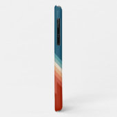 Coques Case-Mate iPhone Motif de chevron de style rétro (Dos/Gauche)