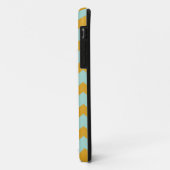 Coques Case-Mate iPhone Motif de chevron graphique jaune turquoise votre n (Dos/Gauche)