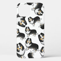 Motif de chien de dessin animé Chien de berger des