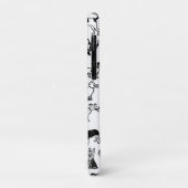 Coques Case-Mate iPhone Motif de chiens noirs et blancs | Cute Canine Love (Dos/Gauche)