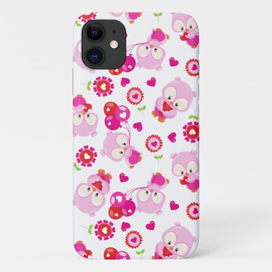 Coques Case-Mate iPhone Motif De Chouettes, Chouettes Mignonnes, Chouettes (Dos)