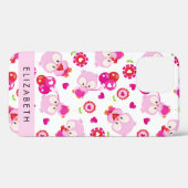 Coques Case-Mate iPhone Motif De Chouettes, Chouettes Mignonnes, Chouettes (Verso (horizontal))