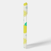 Coques Case-Mate iPhone Motif de citron d'été en crème (Verso / Droite)