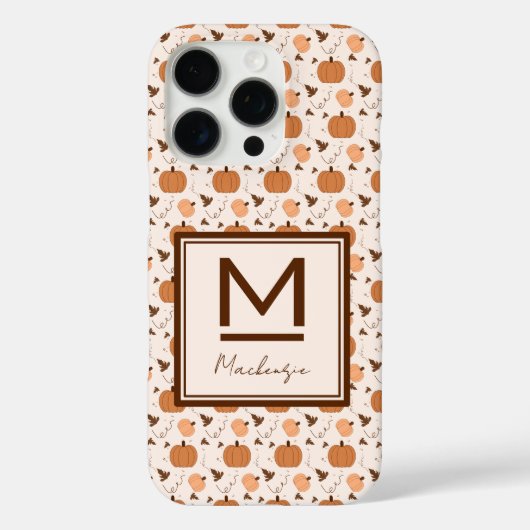 Coques Case-Mate iPhone Motif de citrouille mignon (Verso)