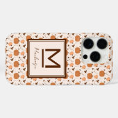 Coques Case-Mate iPhone Motif de citrouille mignon (Verso (horizontal))