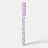 Coques Case-Mate iPhone Motif de clé grecque Lavender (Verso / Droite)