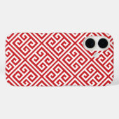 Coques Case-Mate iPhone Motif de clé rouge grec (Verso (horizontal))