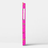 Coques Case-Mate iPhone MOTIF de clips papier CUT sur rose (Verso / Gauche)
