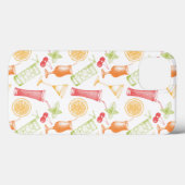 Coques Case-Mate iPhone Motif de cocktails esquissé (Verso (horizontal))