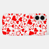 Coques Case-Mate iPhone Motif de coeur (Verso (horizontal))