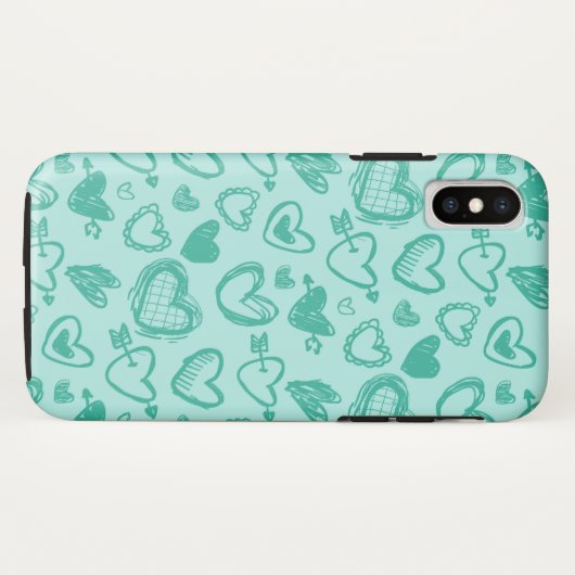 Coques Case-Mate iPhone Motif de coeur 60 (Dos (Horizontal))