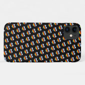 Coques Case-Mate iPhone Motif de coeur arc-en-ciel (Dos (Horizontal))