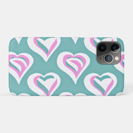Coques Case-Mate iPhone Motif de coeur d'amour étonnant (Dos (Horizontal))