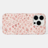 Coques Case-Mate iPhone Motif de cœur dessiné à la main (Verso (horizontal))