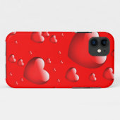 Coques Case-Mate iPhone Motif de coeur flottant (Dos (Horizontal))