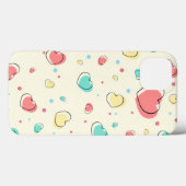 Coques Case-Mate iPhone Motif de coeur - Jolie conception d'amour (Verso (horizontal))