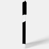 Coques Case-Mate iPhone Motif de coeur noir et blanc (Verso / Droite)