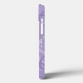 Coques Case-Mate iPhone Motif de coeur pourpre (Verso / Gauche)