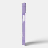 Coques Case-Mate iPhone Motif de coeur pourpre (Verso / Droite)