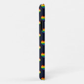 Coques Case-Mate iPhone Motif de coeur Rainbow 8 Bit (Dos/Droite)