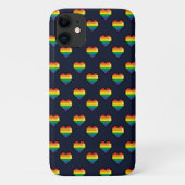 Coques Case-Mate iPhone Motif de coeur Rainbow 8 Bit (Dos)
