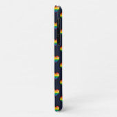Coques Case-Mate iPhone Motif de coeur Rainbow 8 Bit (Dos/Gauche)