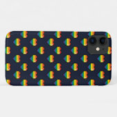Coques Case-Mate iPhone Motif de coeur Rainbow 8 Bit (Dos (Horizontal))