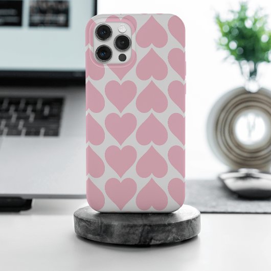 Coques Case-Mate iPhone Motif de coeurs roses, romantique, amour