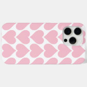 Coques Case-Mate iPhone Motif de coeurs roses, romantique, amour (Verso (horizontal))