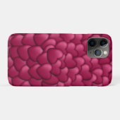 Coques Case-Mate iPhone Motif de coeurs rouges 3D romantiques-32322 (Dos (Horizontal))