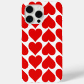 Coques Case-Mate iPhone Motif de cœurs rouges, Romantique, Amour (Verso)