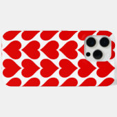 Coques Case-Mate iPhone Motif de cœurs rouges, Romantique, Amour (Verso (horizontal))