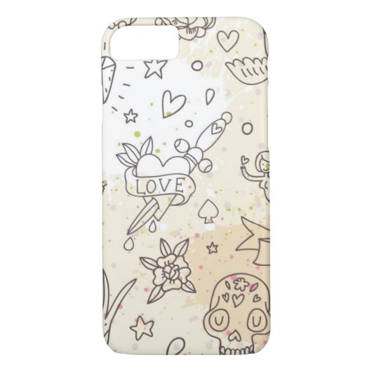 Coques Case-Mate iPhone Motif de concept de tatouage (Dos)