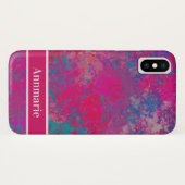 Coques Case-Mate iPhone Motif de conception abstraite couleur en cascade (Dos (Horizontal))