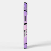 Coques Case-Mate iPhone Motif de congé créatif Pearlescent violet (Verso / Droite)