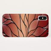 Coques Case-Mate iPhone Motif de congé de bronze de cuivre rustique (Dos (Horizontal))