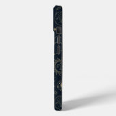 Coques Case-Mate iPhone Motif de constellation d'étoile d'or bleu minuit (Verso / Gauche)