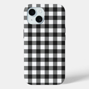 Coque Pour iPhone 15 Motif de contrôle du bison noir