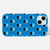 Coques Case-Mate iPhone Motif de Cookie Monster souriant (Verso (horizontal))