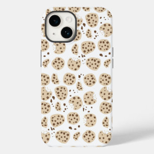 Coque Pour iPhone 14 Motif de cookies à puces de chocolat