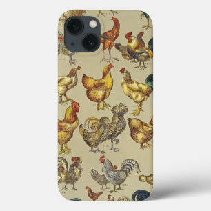 Case-Mate iPhone Case Motif de coq poulet vintage : Art de ferme